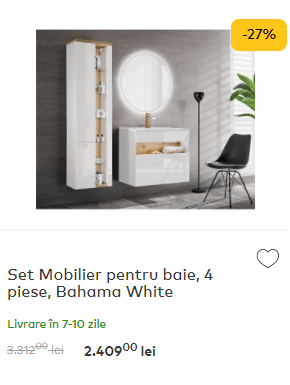 set mobilier baie